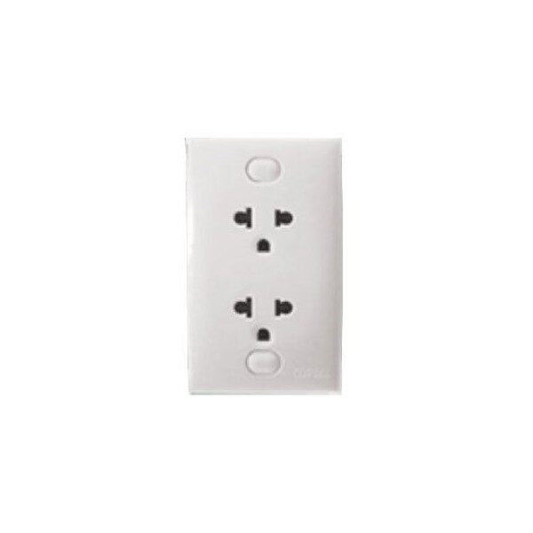 Ổ cắm Schneider E426UEST2 - Ổ cắm đôi 3 chấu