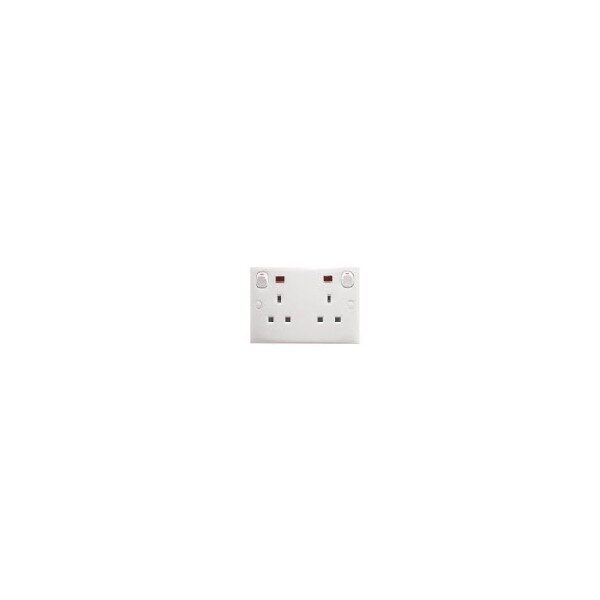 Ổ cắm đôi 3 chấu Schneider E25R/WE