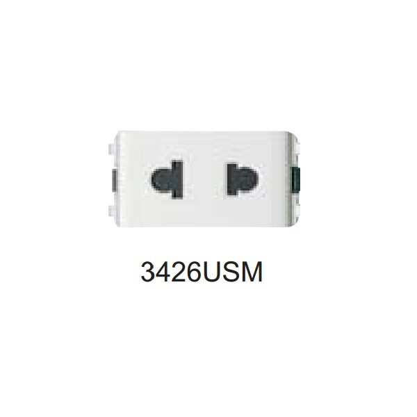 Ổ cắm đơn 2 chấu 3426USM_G19