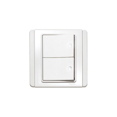 Công tắc đôi 1 chiều Schneider E3032H1_EWWW
