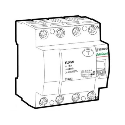 Cầu dao chống dòng rò RCCB VLL45N/4020/030