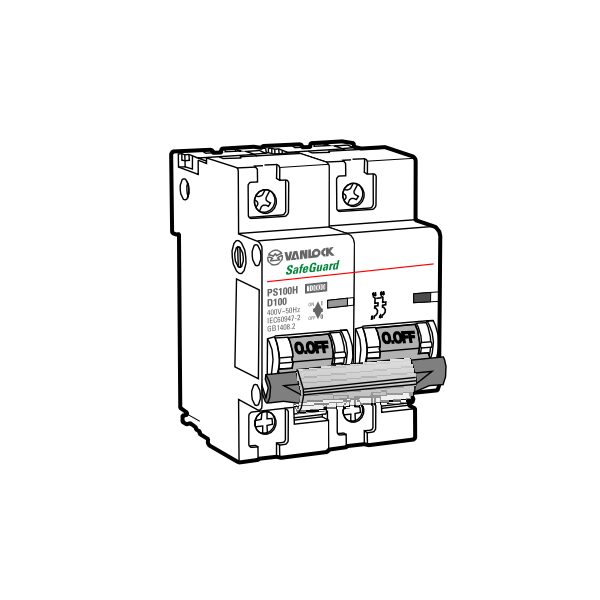 Cầu dao tự động MCB PS100H/2/D125