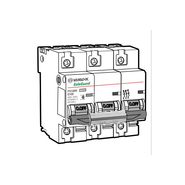 Cầu dao tự động MCB PS100H/3/D100