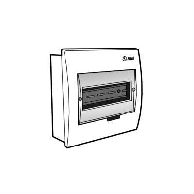 Tủ điện âm tường mặt nhựa E4FC 3/6LA