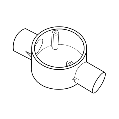 Hộp chia ngả 2 đường thấp E240/16/2