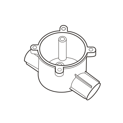 Hộp chia ngả 2 đường cao E240/16/2D