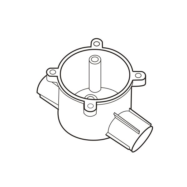 Hộp chia ngả 2 đường cao E240/16/2D