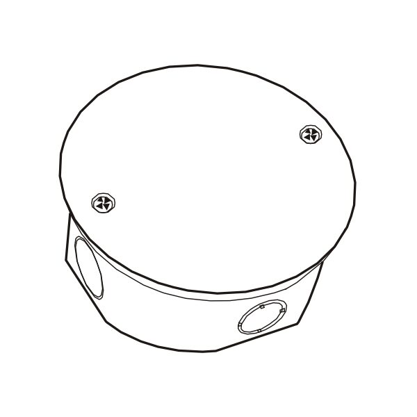 Hộp nối dây âm tròn tự chống cháy E265A/R2