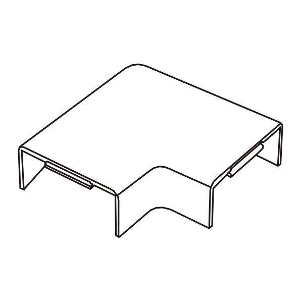 Cút chữ L dẹt góc vuông AE100/02