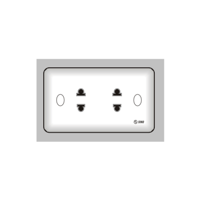 Ổ cắm đôi 2 chấu 16A S1982