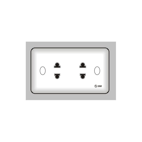 Ổ cắm đôi 2 chấu 16A S1982