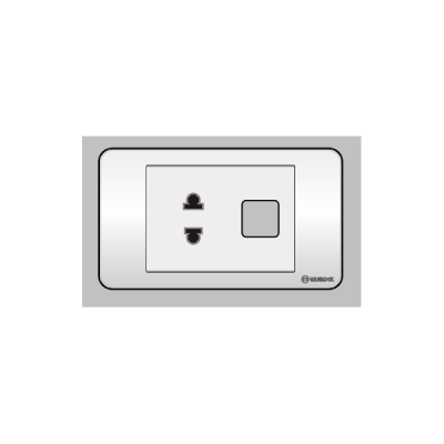 Ổ cắm đơn 2 chấu 1 lỗ S18AU/X