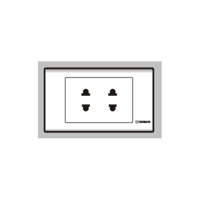 Ổ cắm đôi 2 chấu 16A S18U2