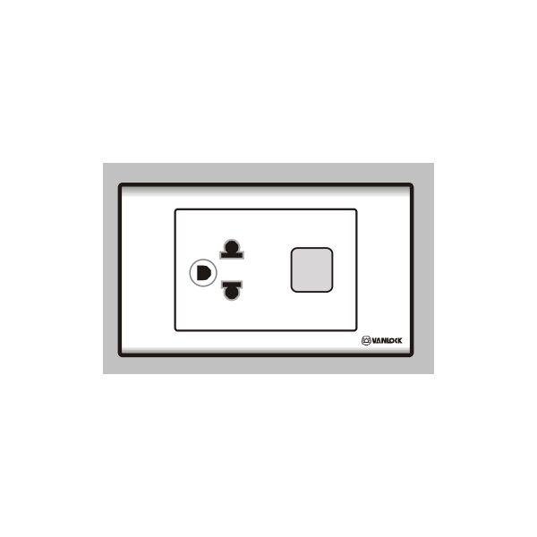 Ổ cắm đơn 3 chấu 1 lỗ S186UEX