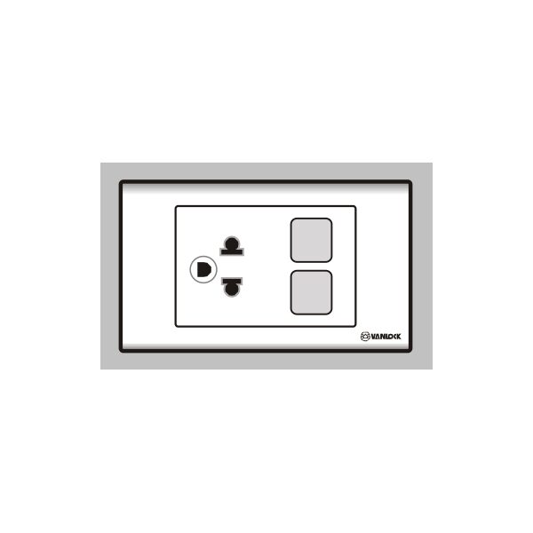 Ổ cắm đơn 3 chấu 2 lỗ S186UEXX