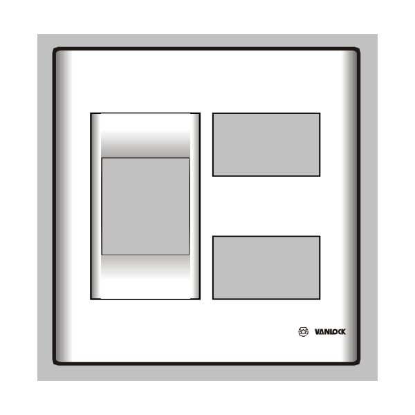 Mặt nhựa chứa 1 MCCB S18C2X/B
