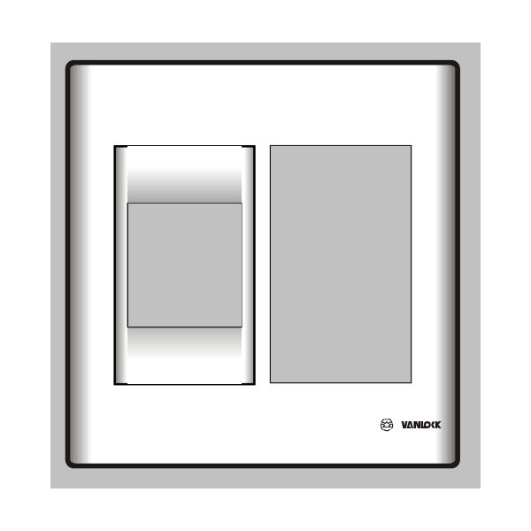 Mặt nhựa chứa 1 MCCB S18C3X/B