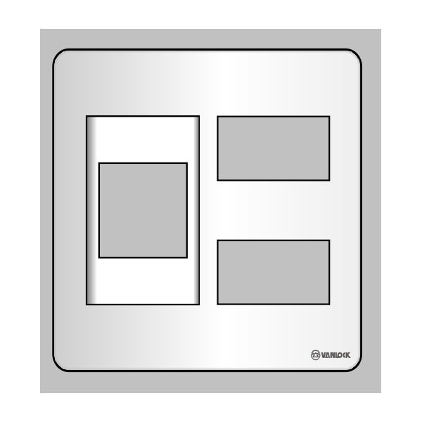 Mặt nhựa chứa 1 MCCB SC2X/B