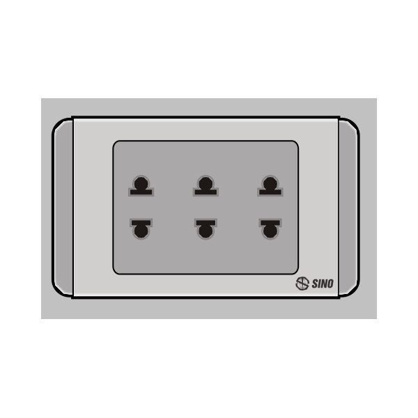 Ổ cắm ba 2 chấu 16A S68GU3