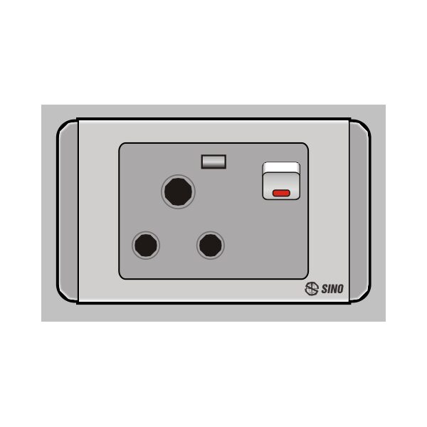 Ổ cắm 15A 3 chấu tròn S68G15N