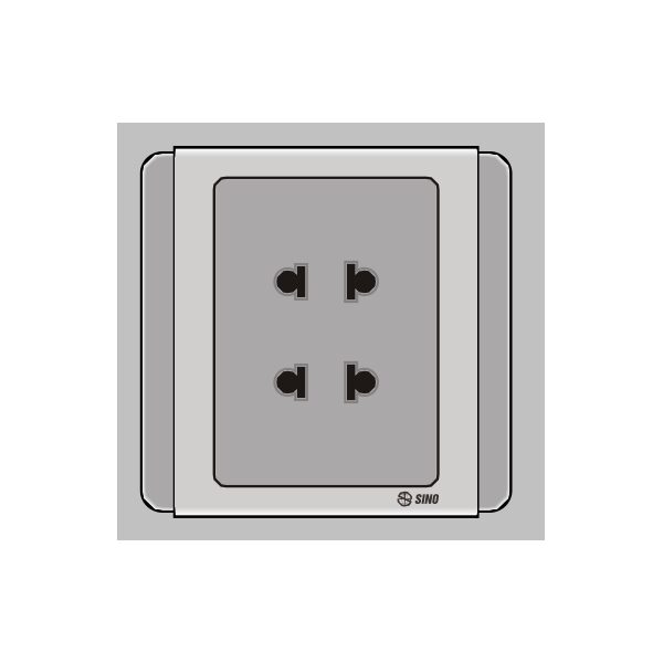 Ổ cắm đôi 2 chấu 16A S66GU2