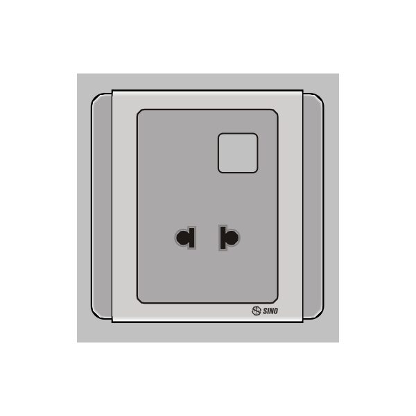 Ổ cắm đơn 2 chấu 1 lỗ S66GU/X