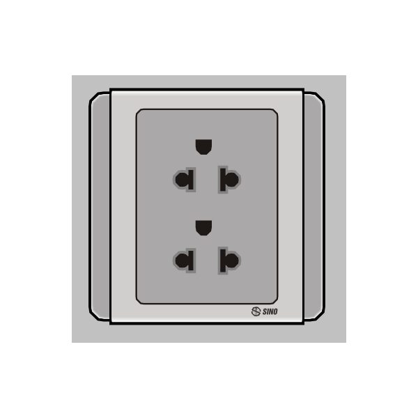 Ổ cắm đôi 3 chấu 16A S66GUE2