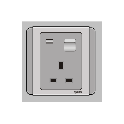 Ổ cắm 13A 3 chấu vuông S66G13SN