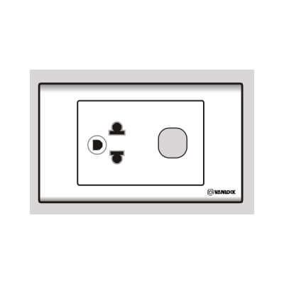 Ổ cắm đơn 3 chấu 16A 1 lỗ S18UEX