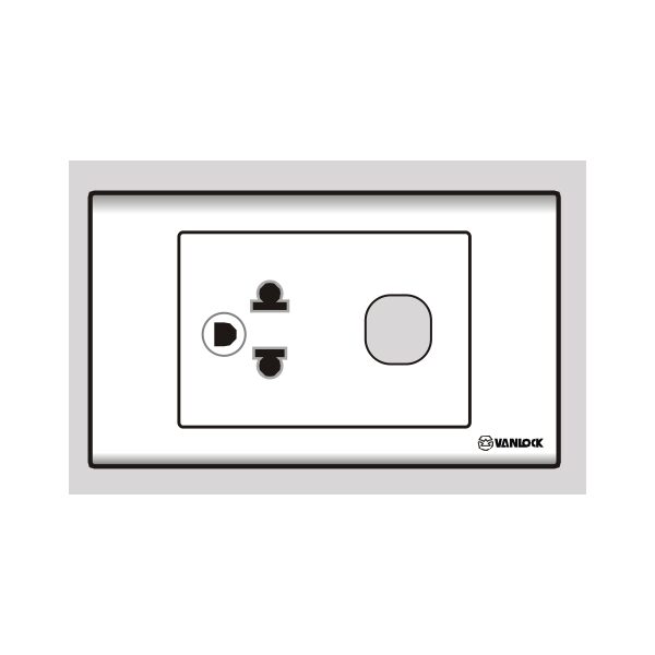 Ổ cắm đơn 3 chấu 16A 1 lỗ S18UEX