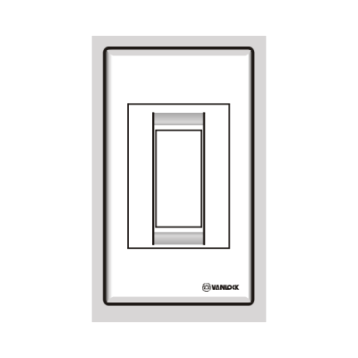 Mặt nhựa chứa 1 MCB ST121/M