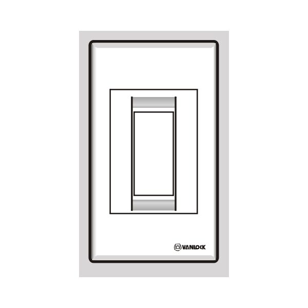Mặt nhựa chứa 1 MCB ST121/M