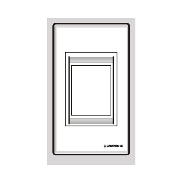 Mặt nhựa chứa 2 MCB ST122/M