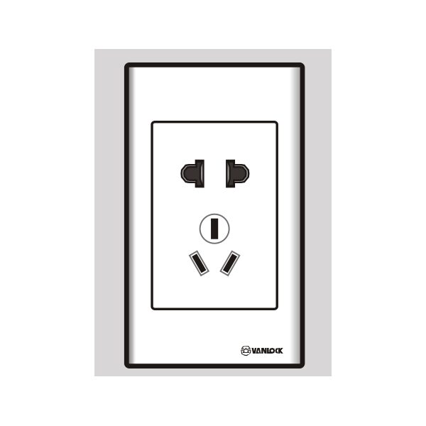 Ổ cắm 2 chấu và ổ cắm 3 chấu S18/10US