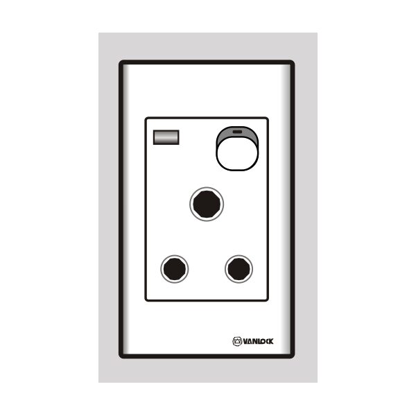 Ổ cắm 15A 3 chấu tròn S1815N