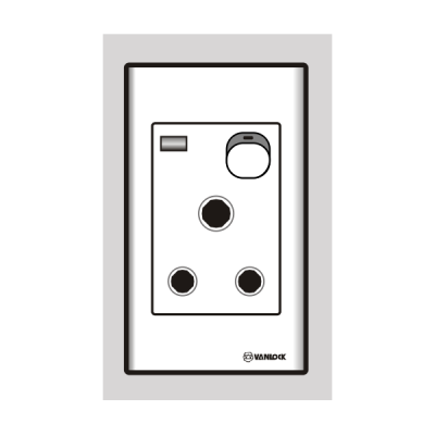 Ổ cắm 15A 3 chấu tròn S1815SN
