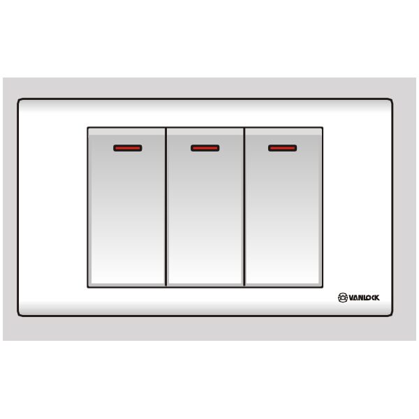 2 công tắc 1 chiều, 1 công tắc 2 chiều S183/2D1/D2