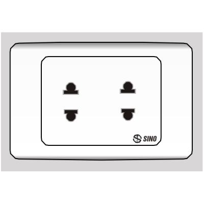 Ổ cắm đôi 2 chấu 16A S9U2