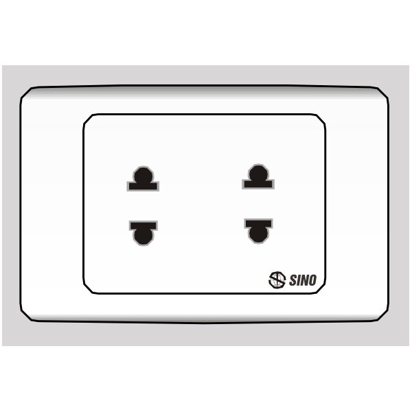 Ổ cắm đôi 2 chấu 16A S9U2
