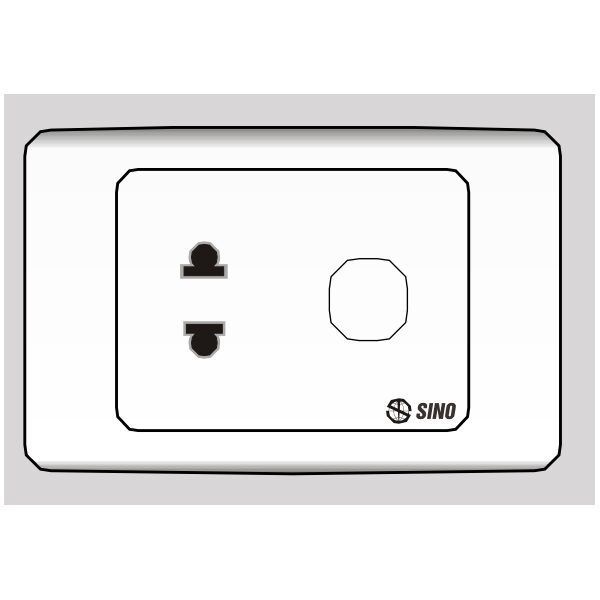 Ổ cắm đơn 2 chấu 16A 1 lỗ S9UX