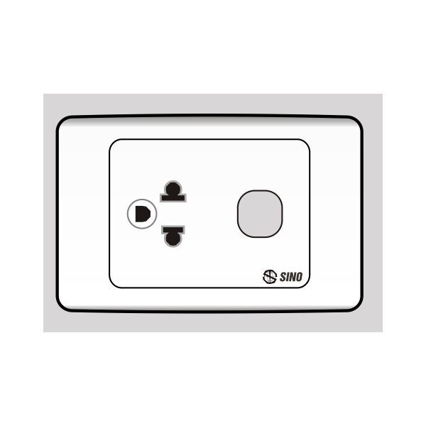 Ổ cắm đơn 3 chấu 16A 1 lỗ S9UEX