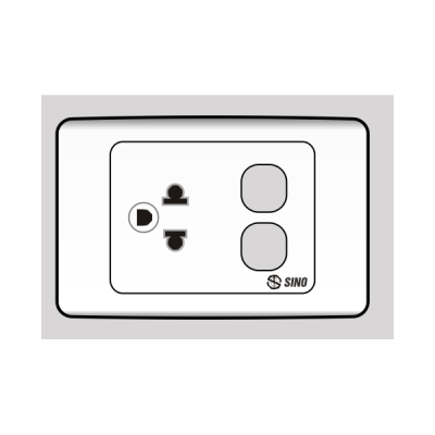 Ổ cắm đơn 3 chấu 16A 2 lỗ S9UEXX