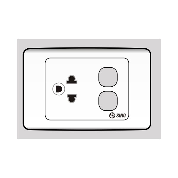 Ổ cắm đơn 3 chấu 16A 2 lỗ S9UEXX