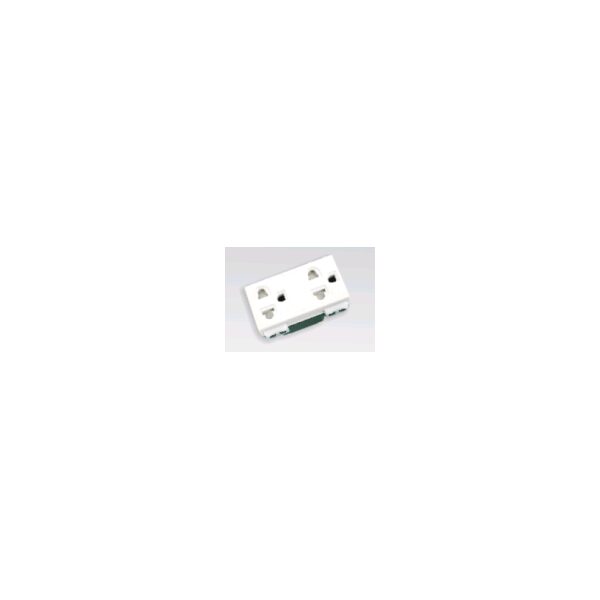 Ổ cắm đơn có màn che và dây nối đất- cắm nhanh WEG15829