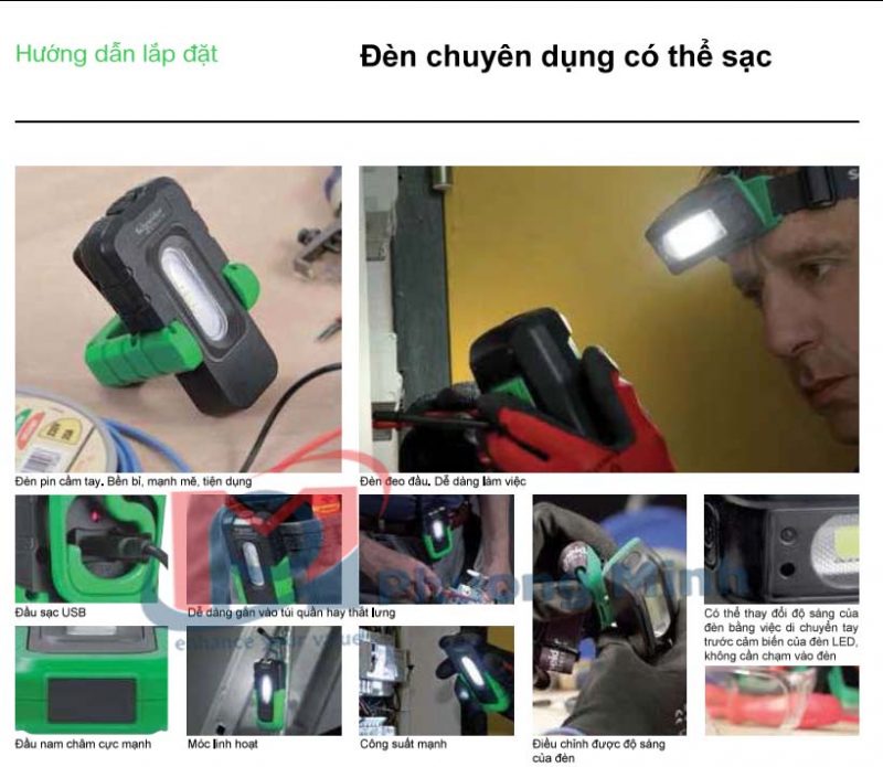Đèn Pin cầm tay Thorsman và đè pin đeo đầu Thorsman với cảm biến chuyển động