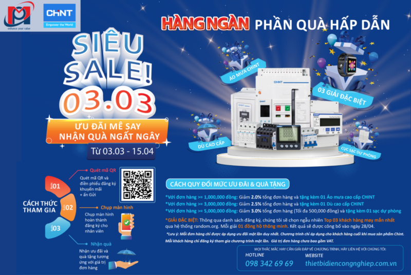 SIÊU SALE 03.03 CÙNG CHINT