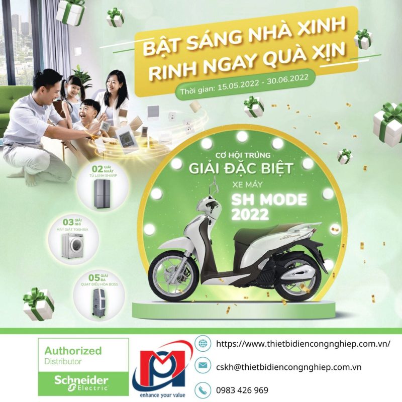 Chương trình “BẬT SÁNG NHÀ XINH” để “RINH NGAY QUÀ XỊN” cùng Schneider Electric