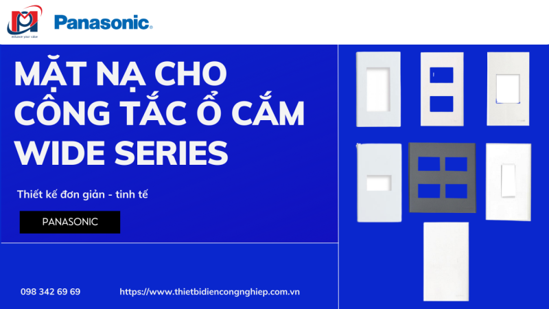 MẶT NẠ CHO CÔNG TẮC Ổ CẮM WIDE SERIES #PANASONIC