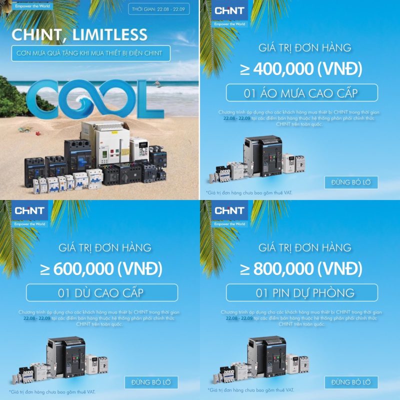 MUA LÀ CÓ QUÀ – AN TÂM TRANG BỊ HỆ THỐNG ĐIỆN AN TOÀN – NHẬN THÊM NGÀN QUÀ TẶNG TỪ #CHINT