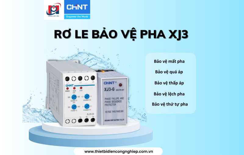 TIẾT KIỆM KHÔNG GIAN VÀ ĐẢM BẢO AN TOÀN VỚI RƠ LE BẢO VỆ PHA XJ3 CHINT